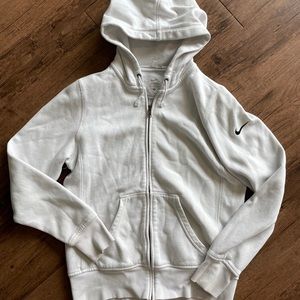 Nike white hoodie